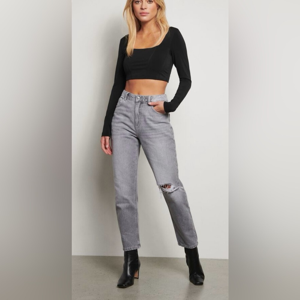 Dynamite Gray High Rise Women Jeans